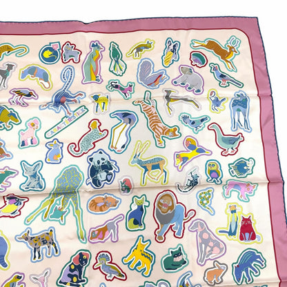 Hermes Carre Double Caracteristick Detail Silk 100% Scarf Multi — view 4