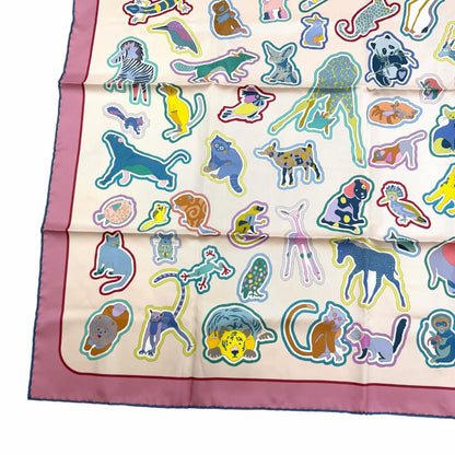 Hermes Carre Double Caracteristick Detail Silk 100% Scarf Multi — view 6