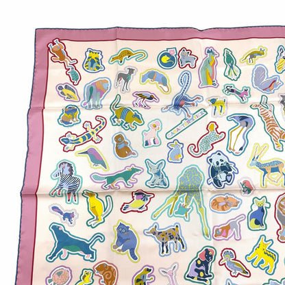 Hermes Carre Double Caracteristick Detail Silk 100% Scarf Multi — view 3