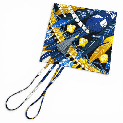 Hermes Silk 100% Petit Ash Danse Pacifique Carmen Object Drawstring Pouch Multi — view 7