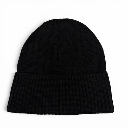 Hermes Wool Frecanse Series Hat Knit Cap Black — view 6