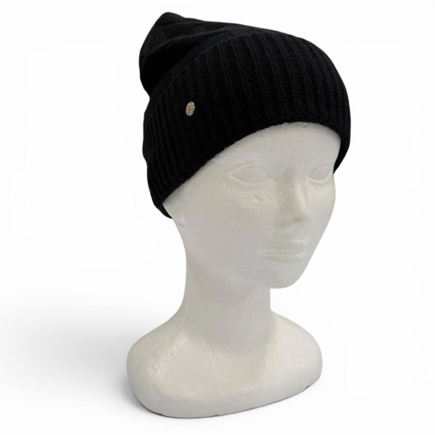 Hermes Wool Frecanse Series Hat Knit Cap Black — view 2