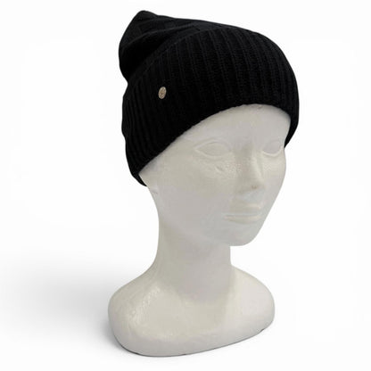 Hermes Wool Frecanse Series Hat Knit Cap Black — view 2