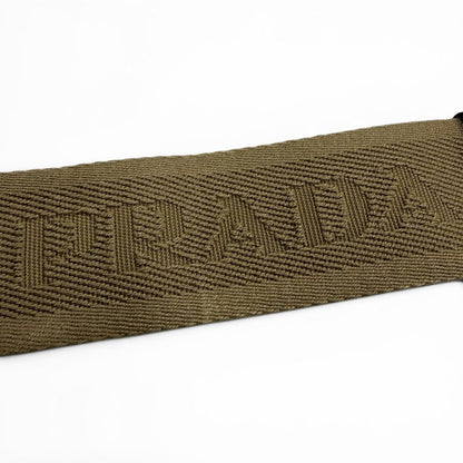 Prada Nylon Leather Triangle Logo Plate Re-Nylon Pouch Shoulder Bag Brown — view 8