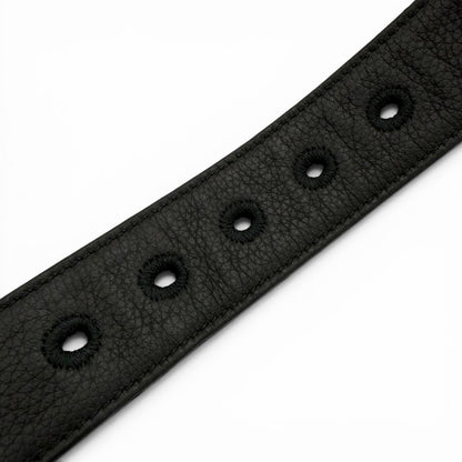 Dior Homme Canvas Leather Oblique Pin Buckle Belt Black Silver — view 7