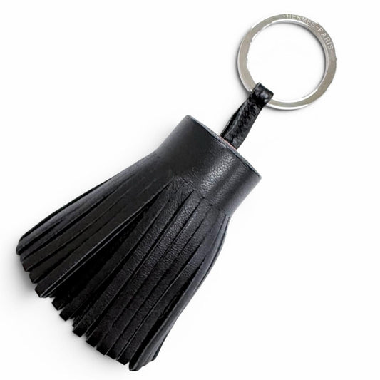 Hermes Carmen Bicolor Agno Milo Black Roujuassi Silver Bag Charm