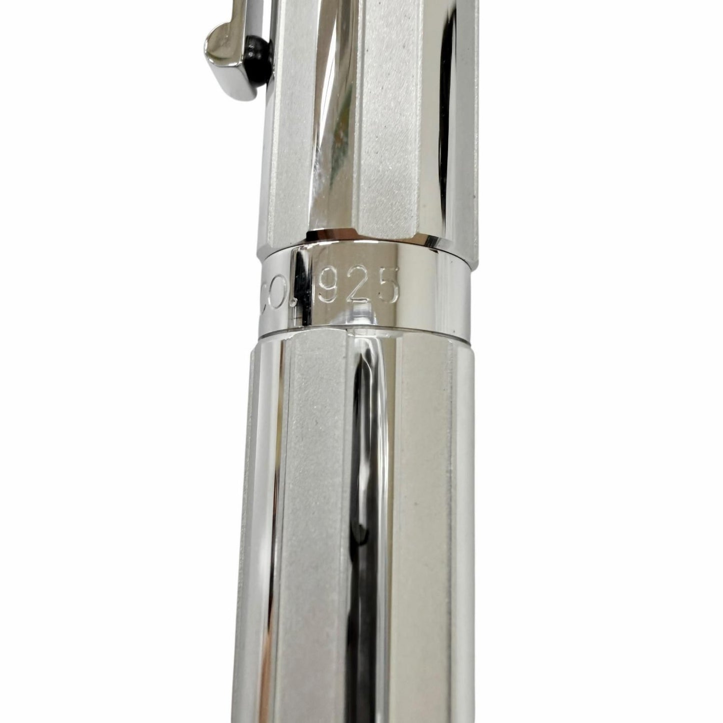 Tiffany & Co Part 925 NIB 18k M NIB Atlas Collection Cap Fountain Pen Silver — view 8