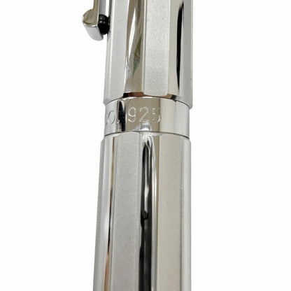 Tiffany & Co Part 925 NIB 18k M NIB Atlas Collection Cap Fountain Pen Silver — view 8