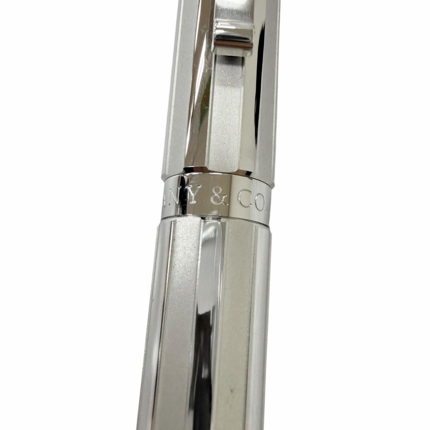 Tiffany & Co Part 925 NIB 18k M NIB Atlas Collection Cap Fountain Pen Silver — view 7
