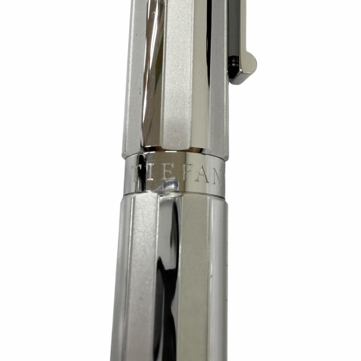Tiffany & Co Part 925 NIB 18k M NIB Atlas Collection Cap Fountain Pen Silver — view 6