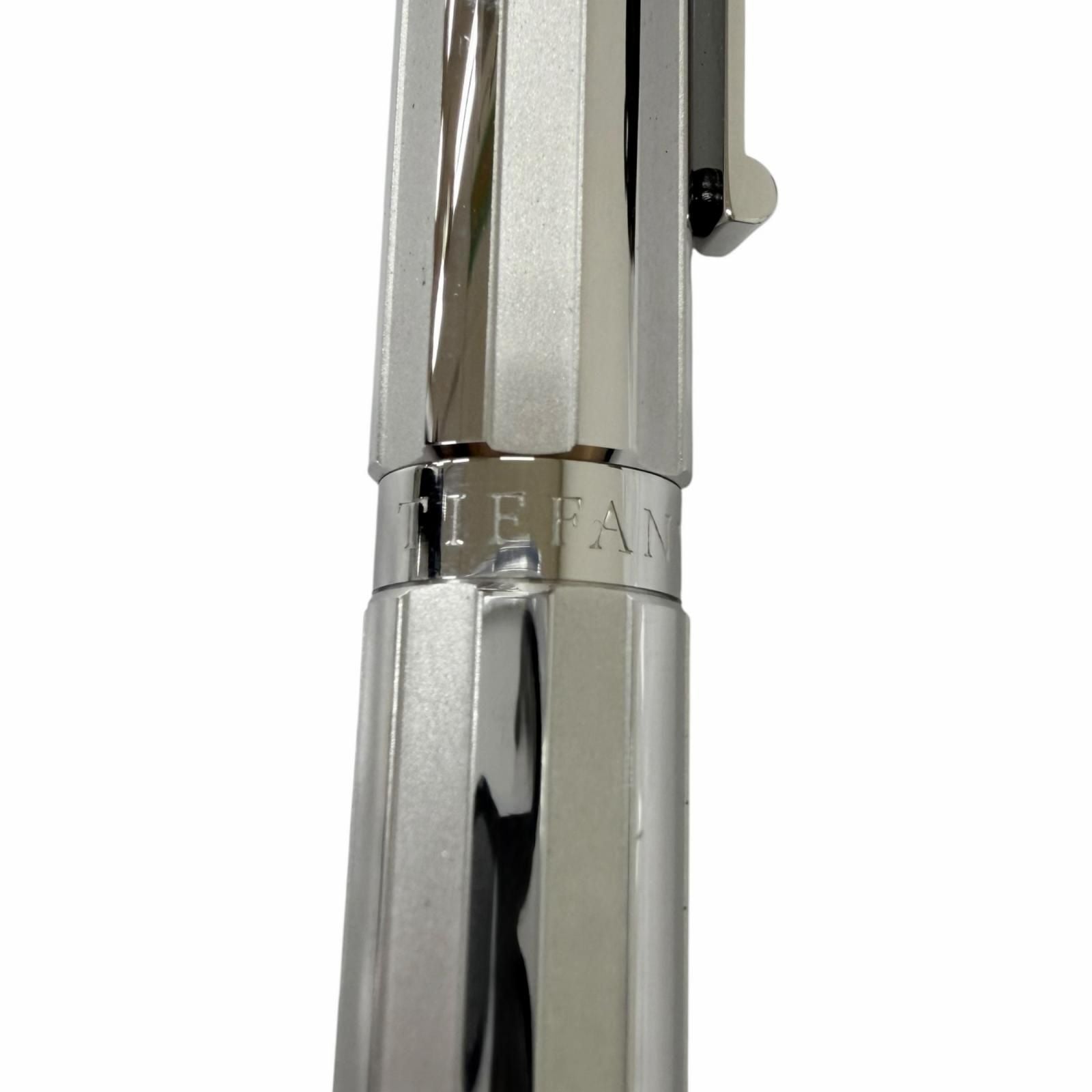 Tiffany & Co Part 925 NIB 18k M NIB Atlas Collection Cap Fountain Pen Silver — view 6