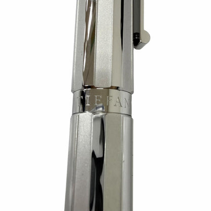 Tiffany & Co Part 925 NIB 18k M NIB Atlas Collection Cap Fountain Pen Silver — view 6