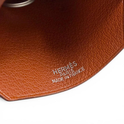 Hermes Vintage Leather Martin Margiela Era Clochette Necklace Brown — view 5
