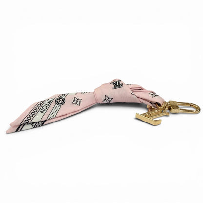 Louis Vuitton Bag Charm LV Bandana Pink Gold — view 3