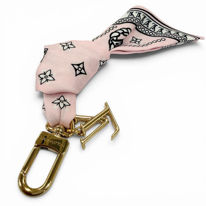 Louis Vuitton Bag Charm LV Bandana Pink Gold — view 6