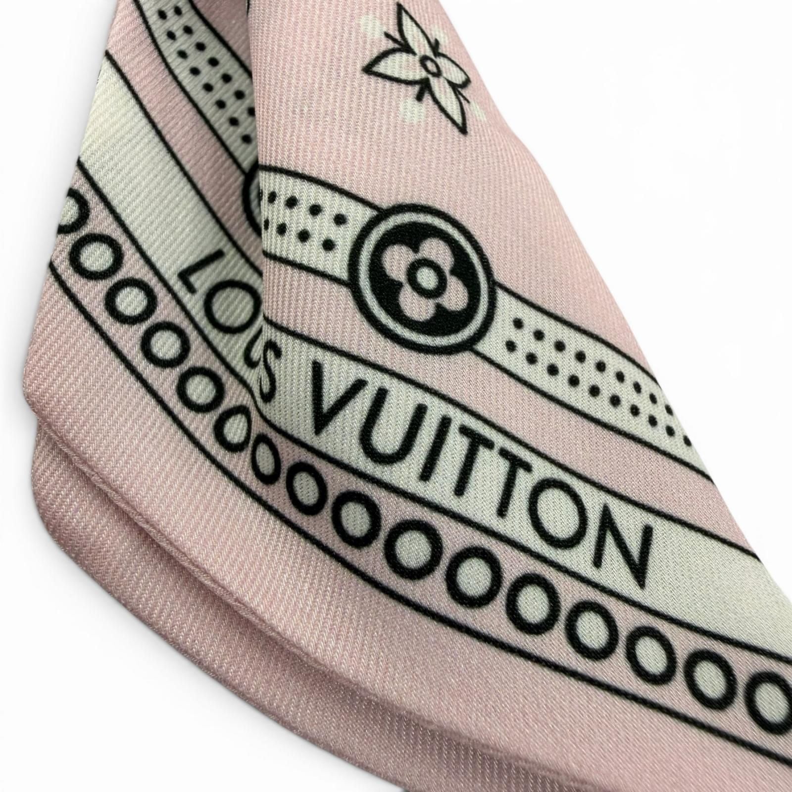 Louis Vuitton Bag Charm LV Bandana Pink Gold — view 5