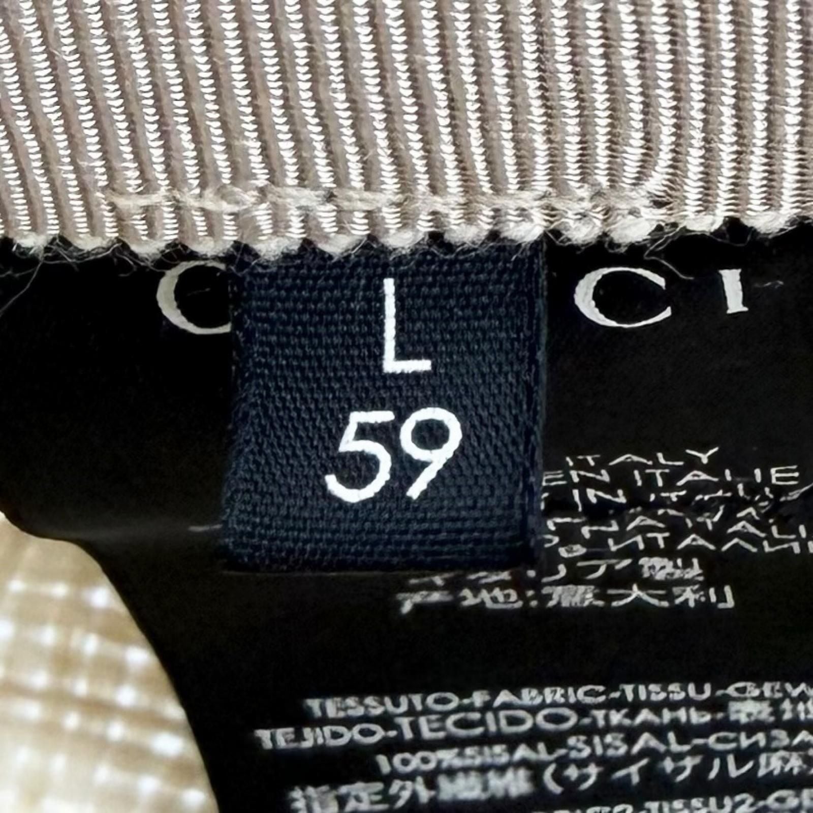 Gucci Some Silk Blend Tiger Head Ribbon Tape Straw Hat Natural L 59 cm Recommend — view 9
