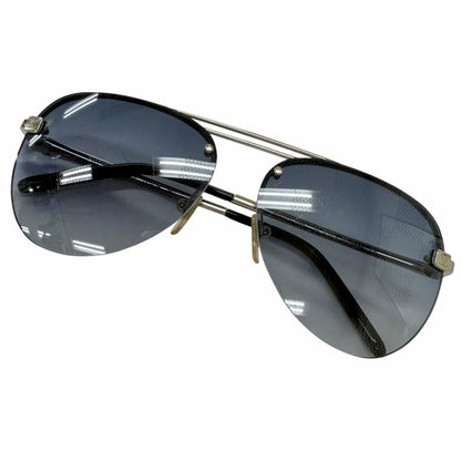 Louis Vuitton Sunglasses Clockwise Damier Teardrop Silver 60 Demo Lens Eyewear