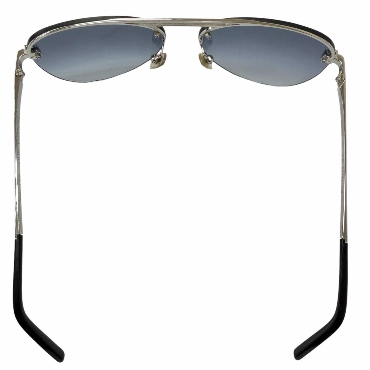 Louis Vuitton Sunglasses Clockwise Damier Teardrop Silver 60 Demo Lens Eyewear — view 5