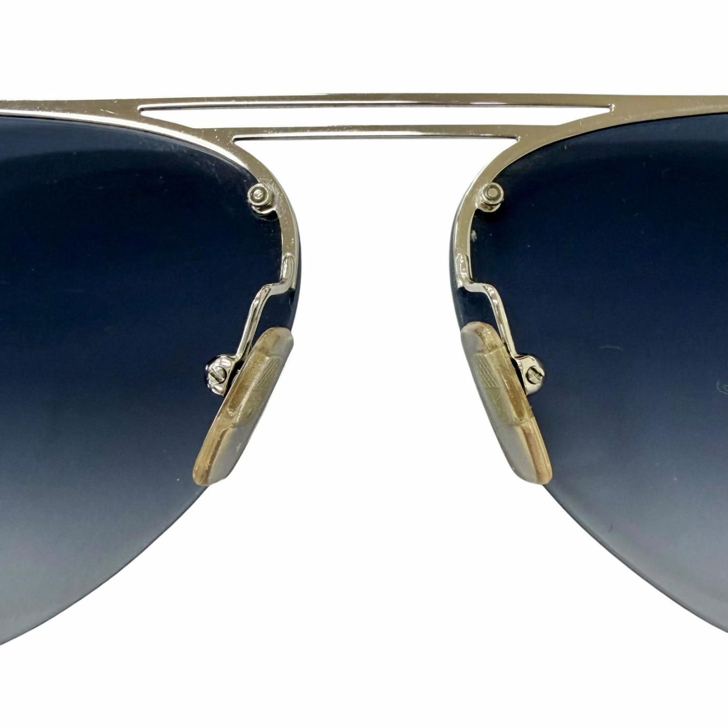 Louis Vuitton Sunglasses Clockwise Damier Teardrop Silver 60 Demo Lens Eyewear — view 6