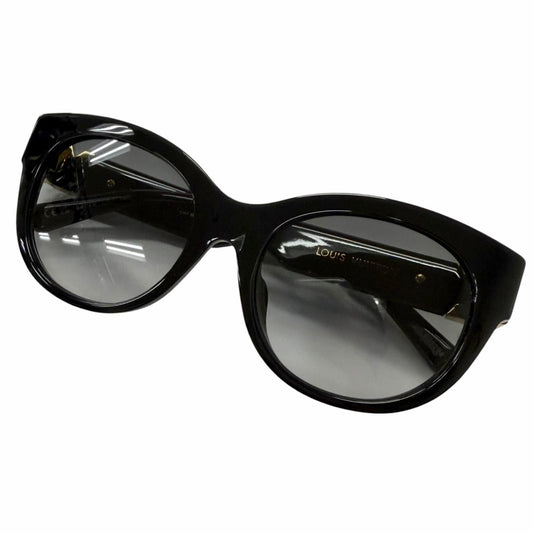 Louis Vuitton Sunglasses LV Round Eyewear Black Gold 54