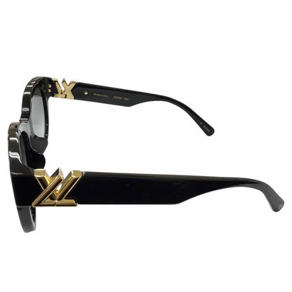 Louis Vuitton Sunglasses LV Round Eyewear Black Gold 54 — view 4