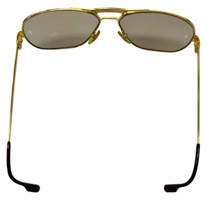 Cartier Vintage Trinity Two Bridge Sunglasses Eyewear Gold Bordeaux — view 6