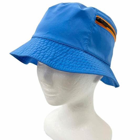 Hermes Magic Toilovent Logo Zip Bucket Hat Brim Hat Blue Orange 60