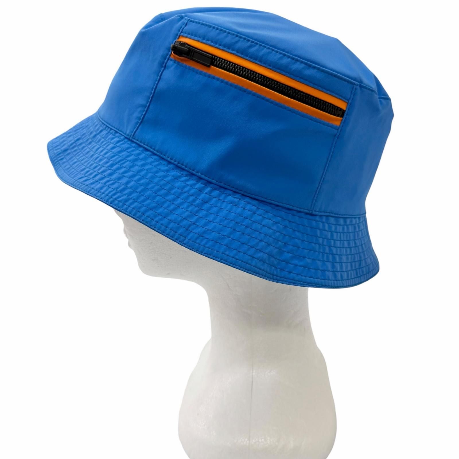 Hermes Magic Toilovent Logo Zip Bucket Hat Brim Hat Blue Orange 60 — view 2