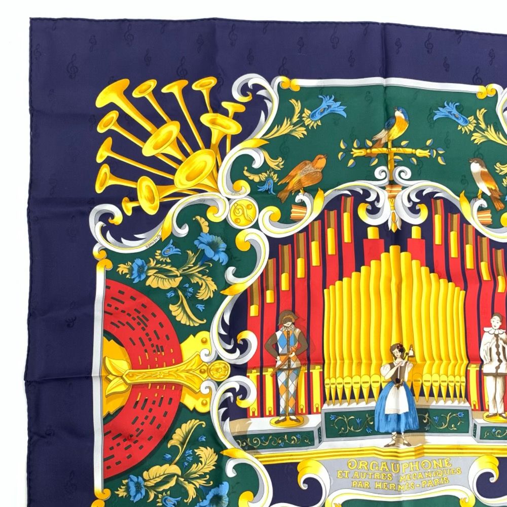 Hermes Scarf Orgauphone Et Autres Mecaniques Carre 90 Pipe Organs and Mechanical — view 2