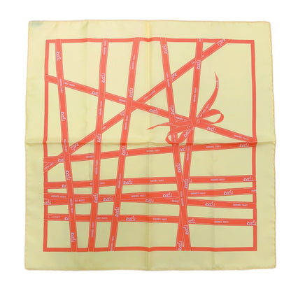 Hermes Scarf Carre 45 Bolduc Red White Silk