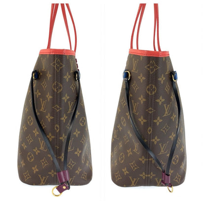 Louis Vuitton Monogram Totem Neverfull Brown Red Tote Shoulder — view 7