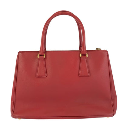 Prada Saffiano Galleria Red Gold Leather Tote Shoulder Bag 2-Way — view 2