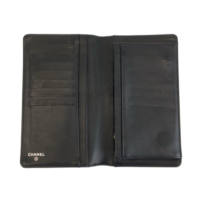 Chanel CC Logo Black Leather Wallet — view 4