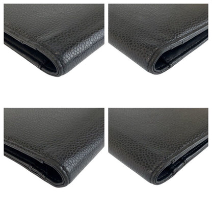 Chanel CC Logo Black Leather Wallet — view 8