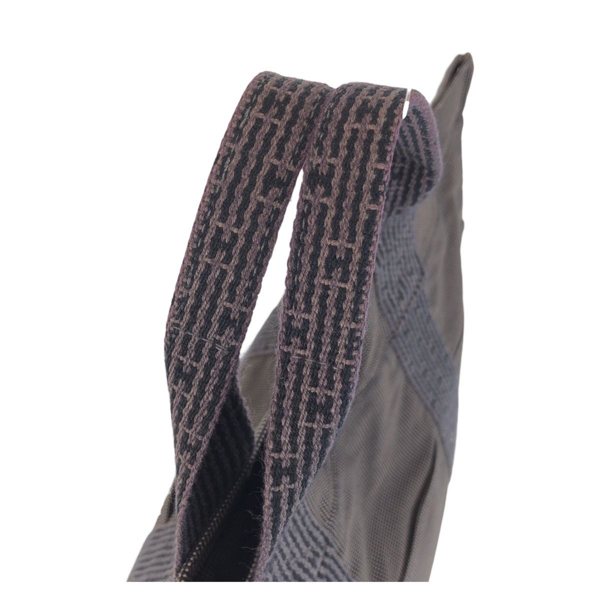 Hermes Her Line Gray Silver Polyamide Polyester Tote — view 8