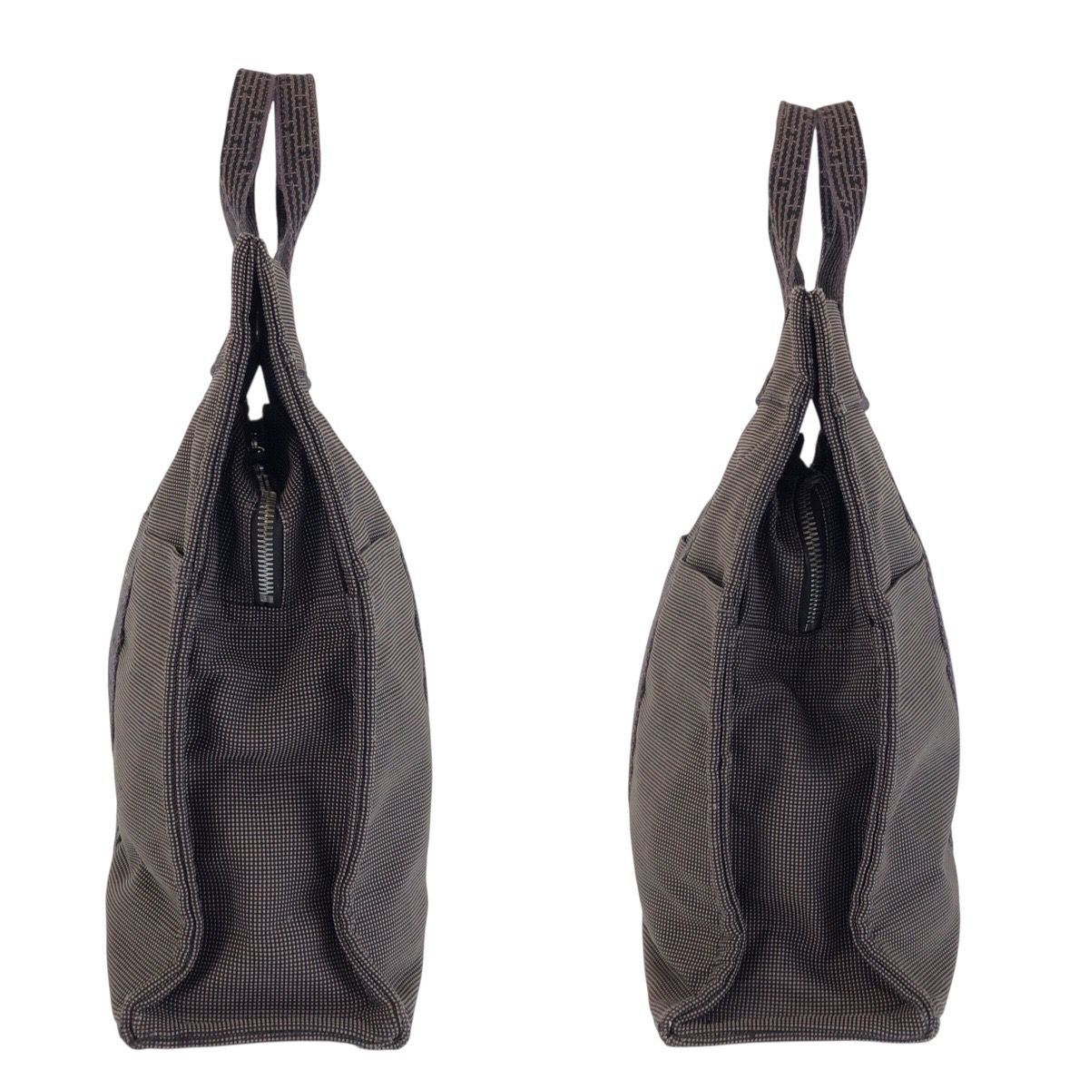 Hermes Her Line Gray Silver Polyamide Polyester Tote — view 7
