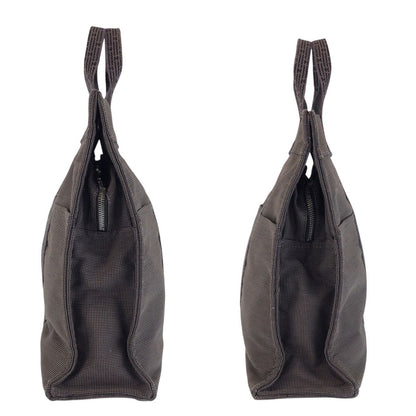 Hermes Her Line Gray Silver Polyamide Polyester Tote — view 7
