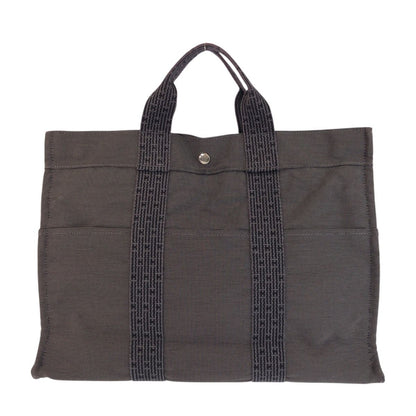 Hermes Her Line Gray Silver Polyamide Polyester Tote — view 2