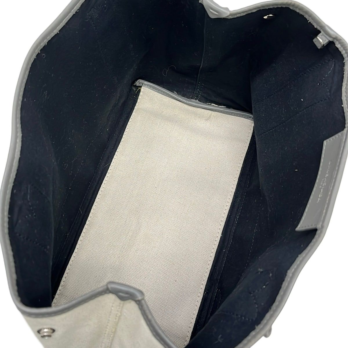 Balenciaga Tote Navy Cabas S Ivory Gray Leather — view 7