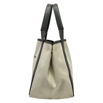 Balenciaga Tote Navy Cabas S Ivory Gray Leather — view 4