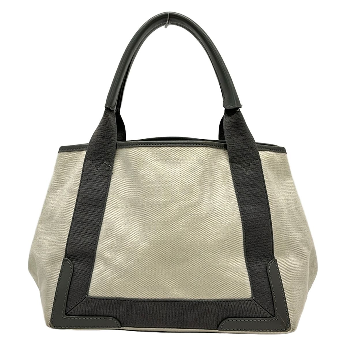 Balenciaga Tote Navy Cabas S Ivory Gray Leather — view 3