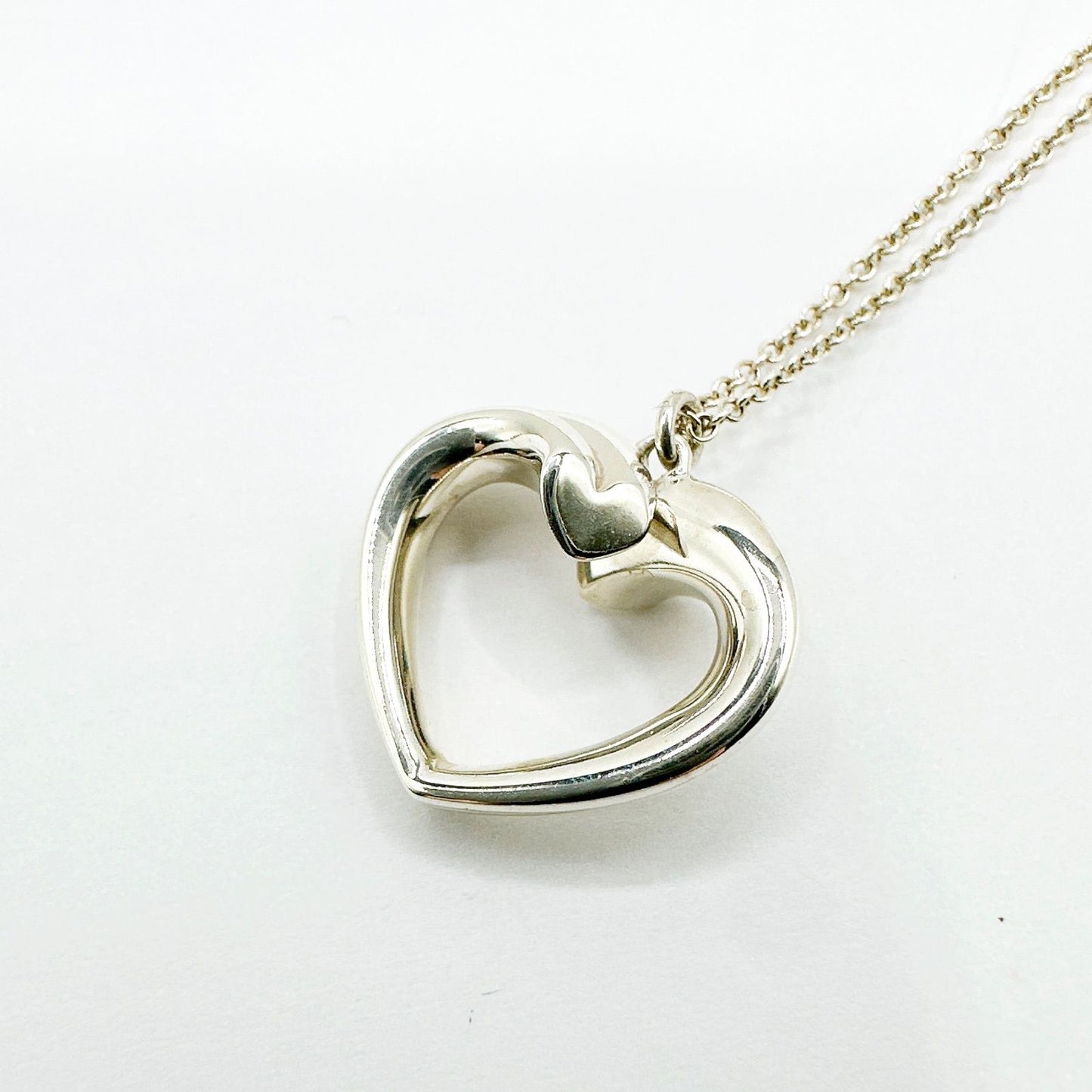 Tiffany & Co Tenderness Heart Silver Necklace 40 cm — view 2