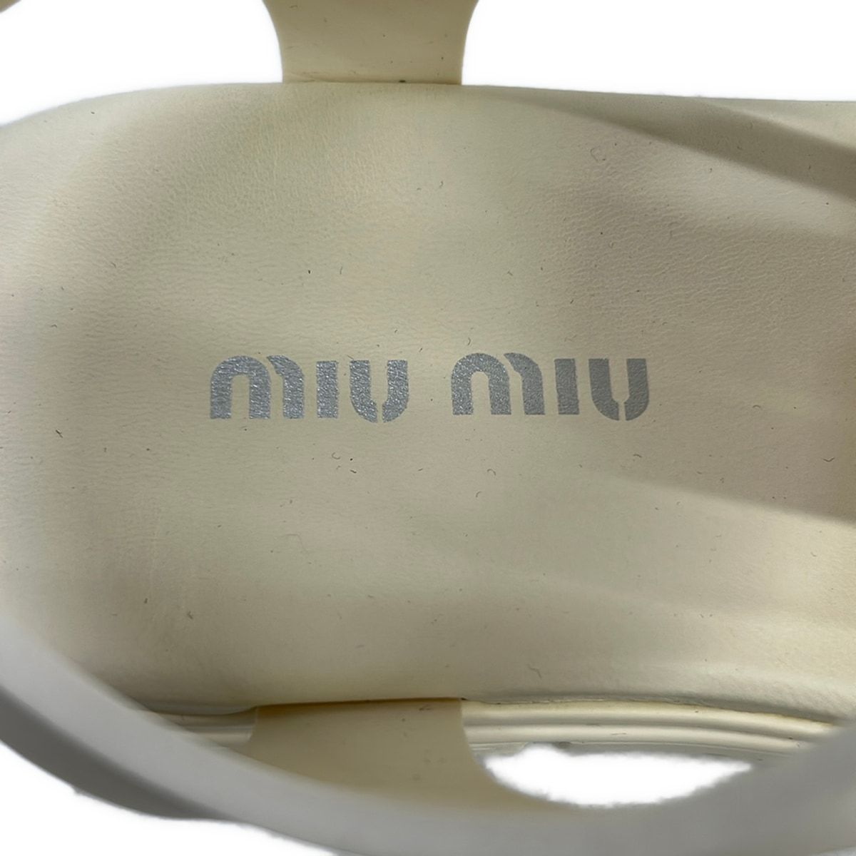 Miu Miu Sandals 36 Ivory Platform — view 5