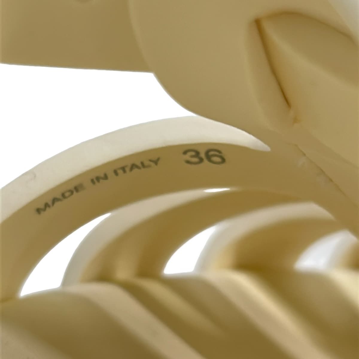 Miu Miu Sandals 36 Ivory Platform — view 6