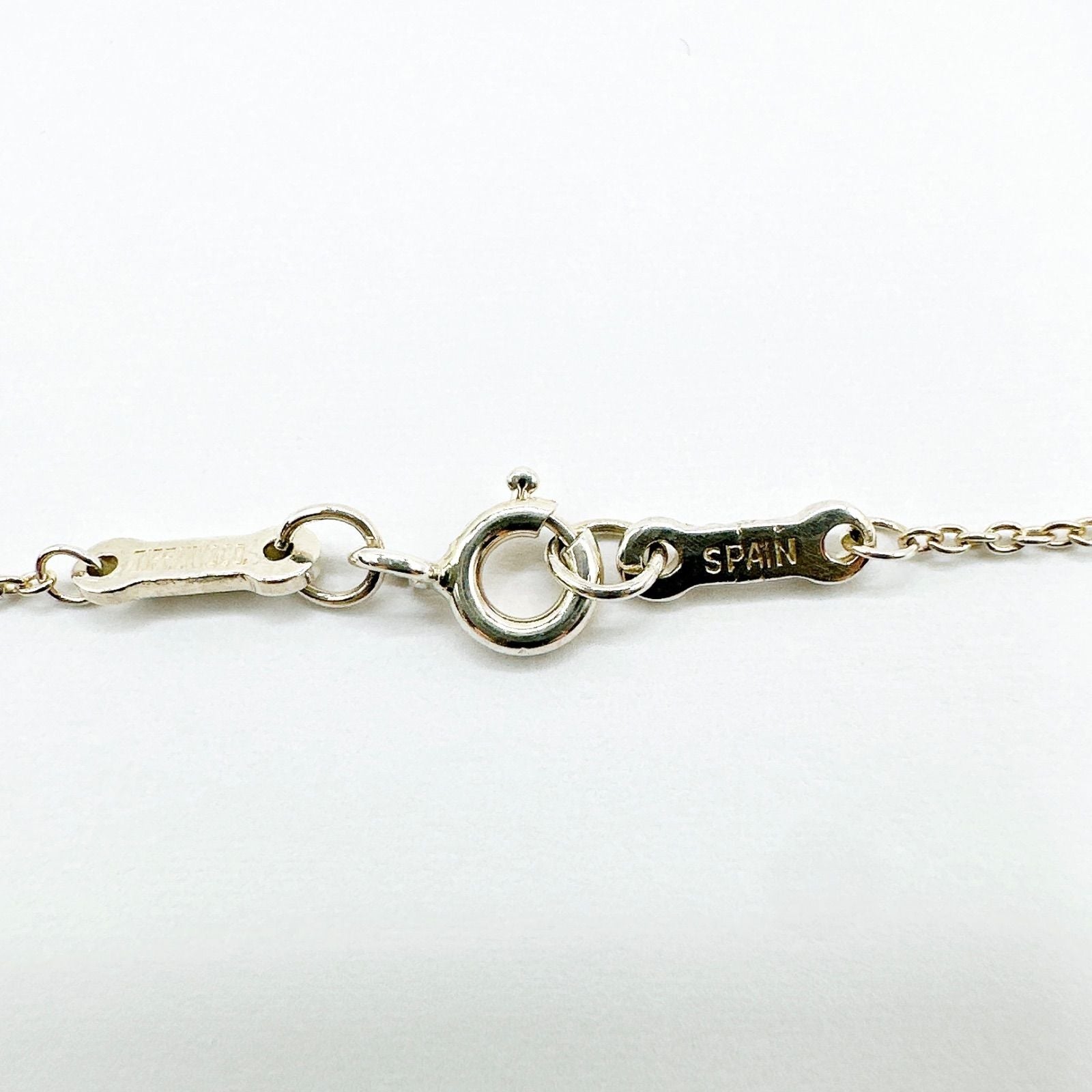 Tiffany & Co Open Heart Silver Necklace 42 cm — view 4
