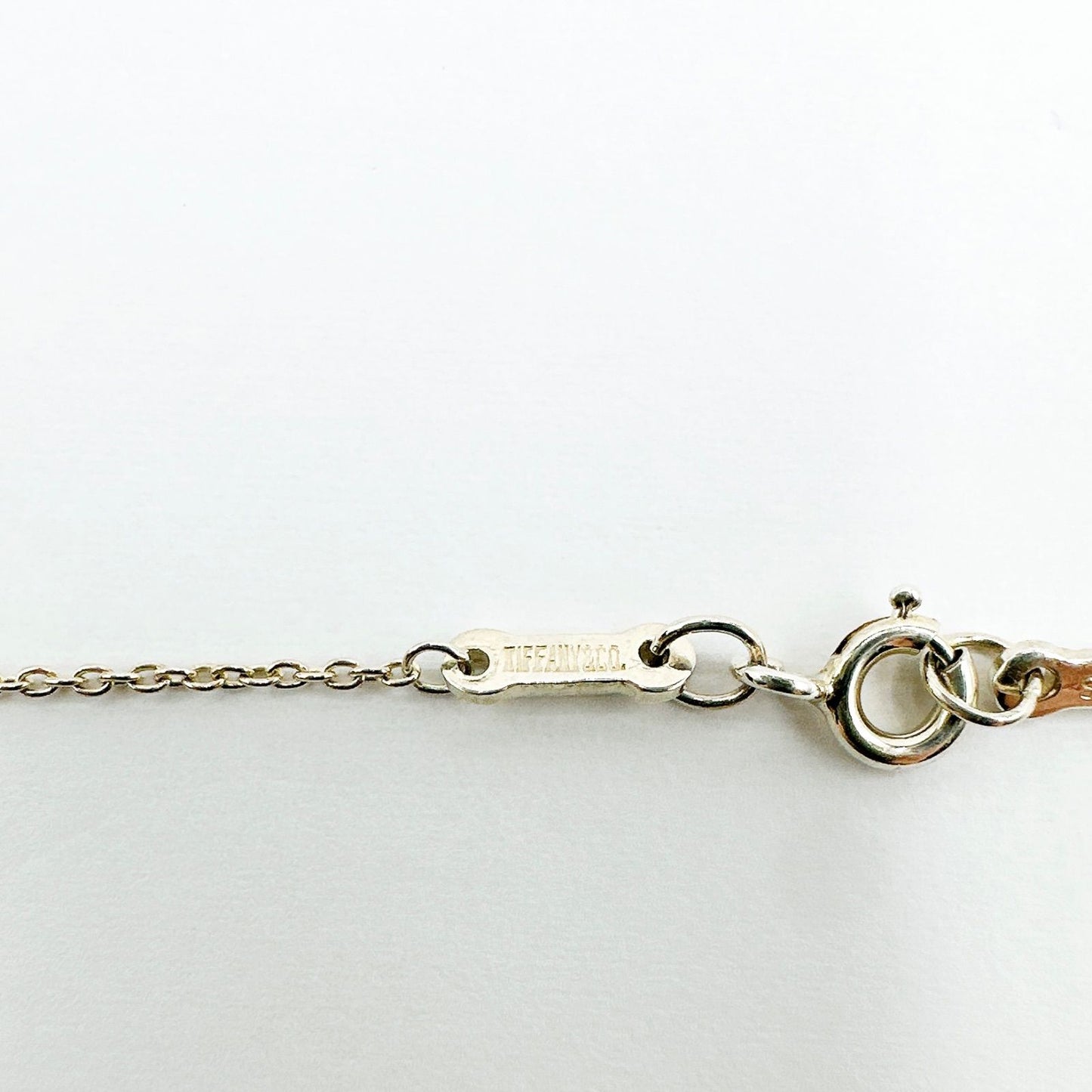 Tiffany & Co Open Heart Silver Necklace 42 cm — view 5