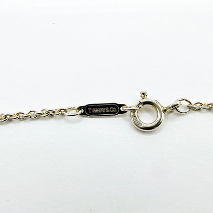 Tiffany & Co Heart Ribbon Silver Yellow Gold Necklace 46 cm — view 4