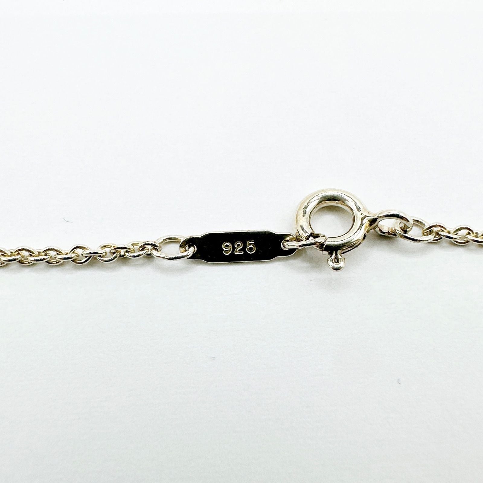 Tiffany & Co Heart Ribbon Silver Yellow Gold Necklace 46 cm — view 3