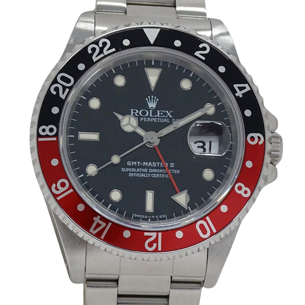 Rolex GMT Master II Number Watch Date Automatic Winding at Stainless Steel — view 2